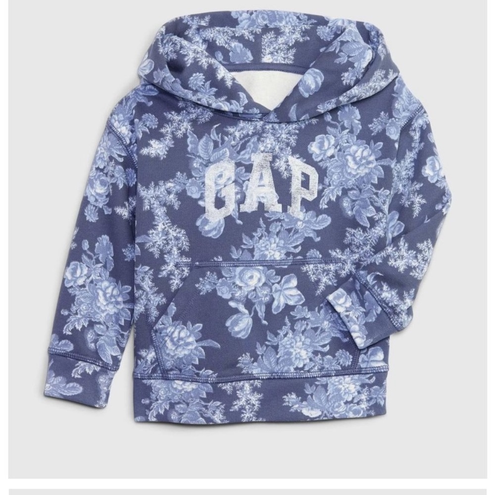 GAP x Loveshackfancy Blue Floral Hoodie 2T